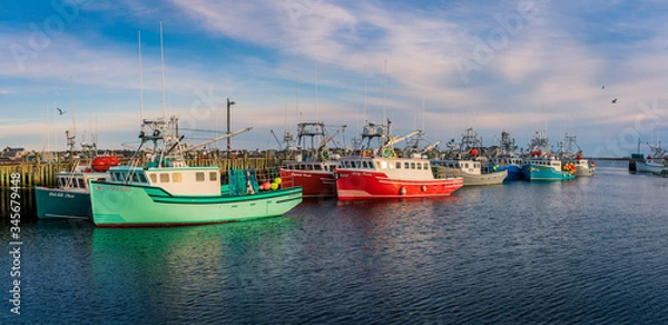 Obraz Sunset scene at the ocean coast