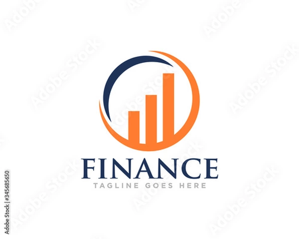 Fototapeta Finance and Accounting Logo Design Vector