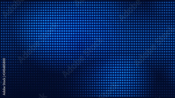 Fototapeta Dot blue pattern screen led light gradient texture background. Abstract  technology big data digital background. 3d rendering.