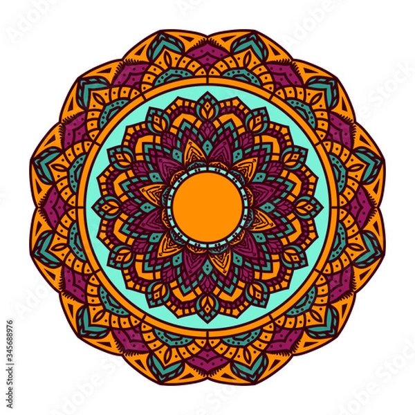 Fototapeta Creative mandala ornamental background Premium Vector