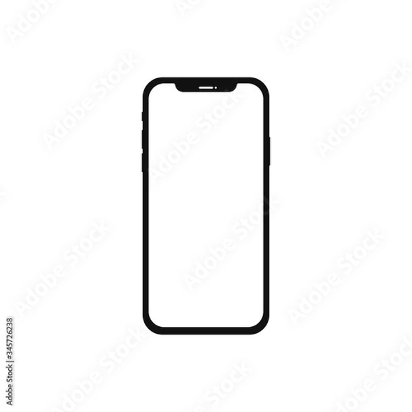 Fototapeta Smartphone icon vector. Mobile sign