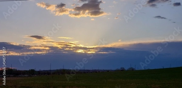 Fototapeta time lapse clouds