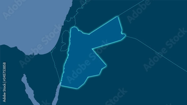 Fototapeta Jordan, solid - light glow