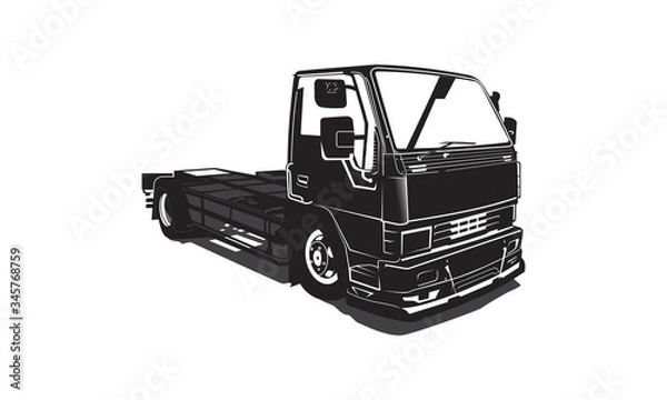 Obraz custom truck modification vector