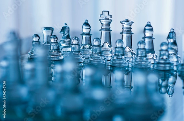 Obraz szklane szachy