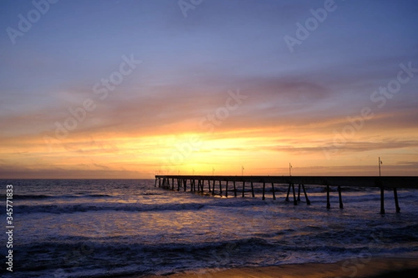 Fototapeta sunset on the beach