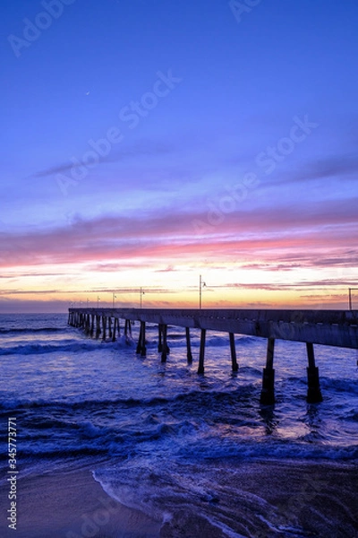 Fototapeta sunset on the beach