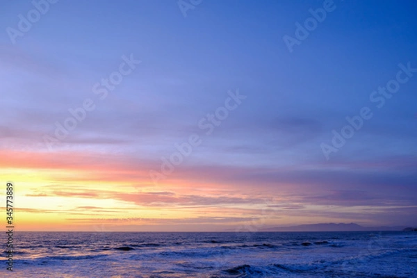 Fototapeta ocean sunset