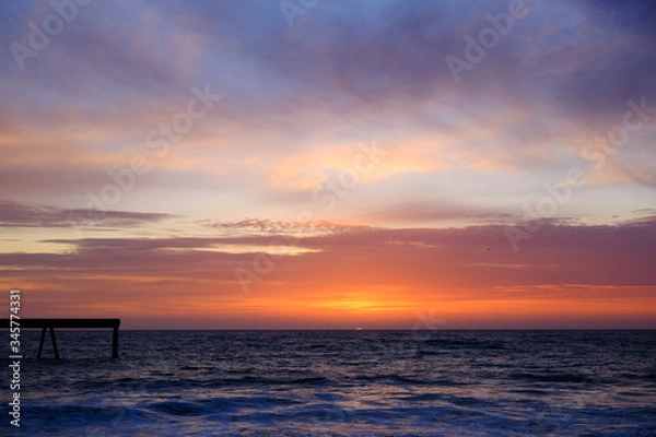 Fototapeta sunset at the beach