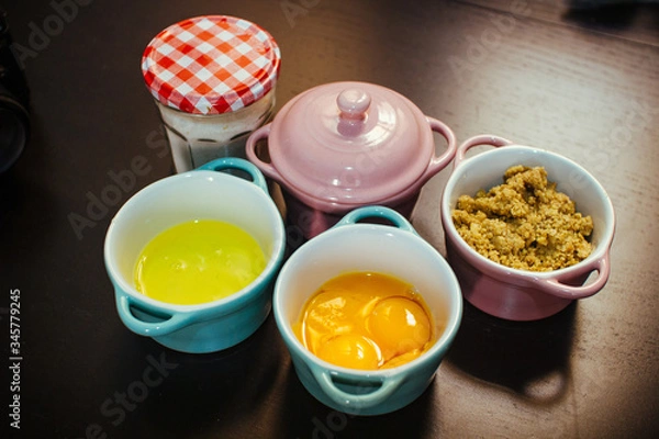 Fototapeta Pastry ingredients sweet candy tasty