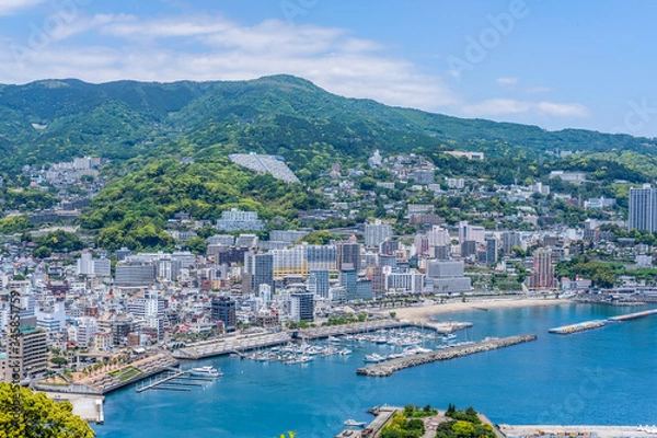 Obraz 静岡県熱海市の街並み