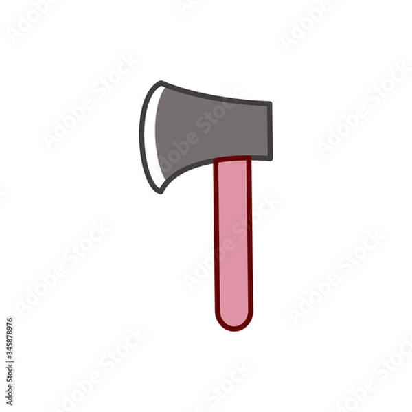 Fototapeta ax icon vector design template