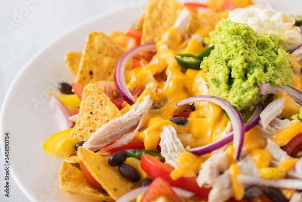 Fototapeta Chicken nachos