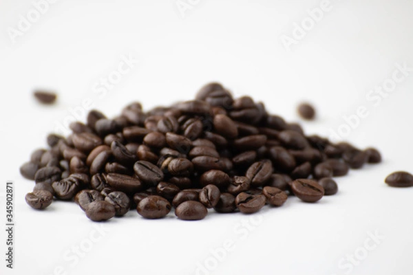 Fototapeta Coffee beans after roasting