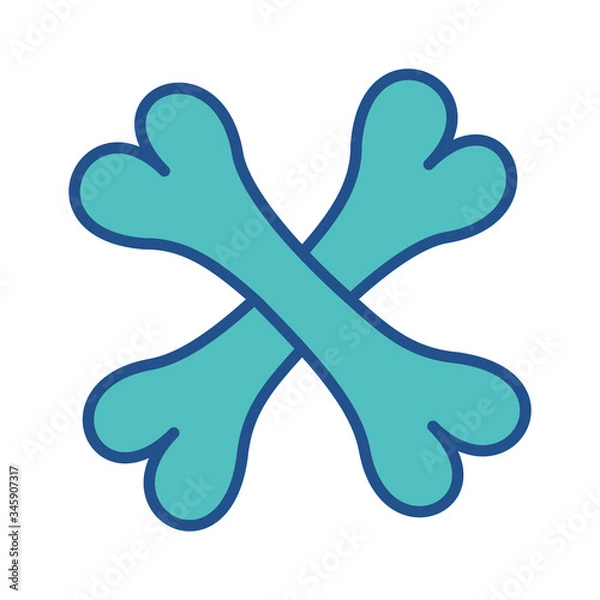 Fototapeta bone icon design, flat style trendy collection