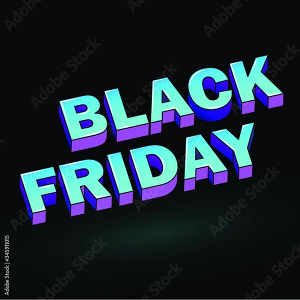 Fototapeta Black friday banner. Abstract vector  sale layout background. For art template design, list, page, mockup brochure style, poster, idea, cover, blank, ad, sign, poster
