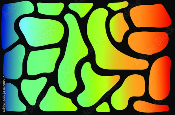 Fototapeta abstract liquid colorful shapes background gradient rainbow lava parts 