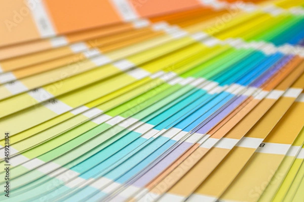 Fototapeta Color swatches book. Rainbow sample colors catalog. Color guide for design
