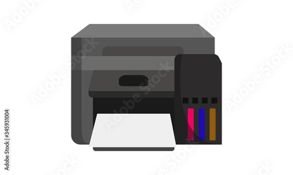 Fototapeta Printer, copy, print, computer, photocopy, machine free vector icon