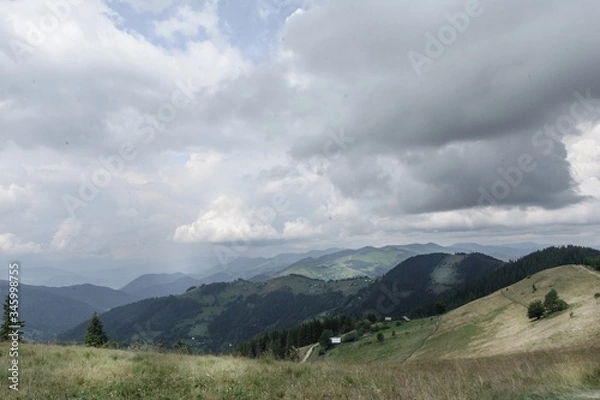 Obraz clouds over the mountains