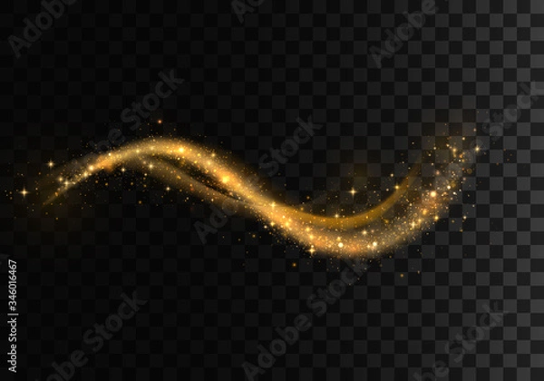 Obraz Light trails wave