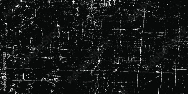 Fototapeta Scratched Grunge Urban Background Texture Vector. Dust Overlay Distress Grainy Grungy Effect. Distressed Backdrop Vector Illustration. Isolated Black on White Background. EPS 10.