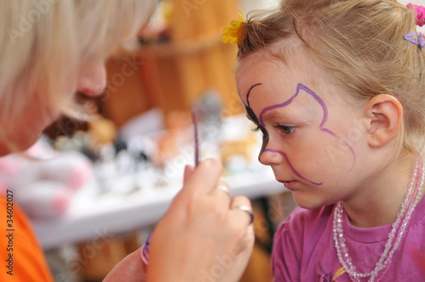 Obraz Kind schminken