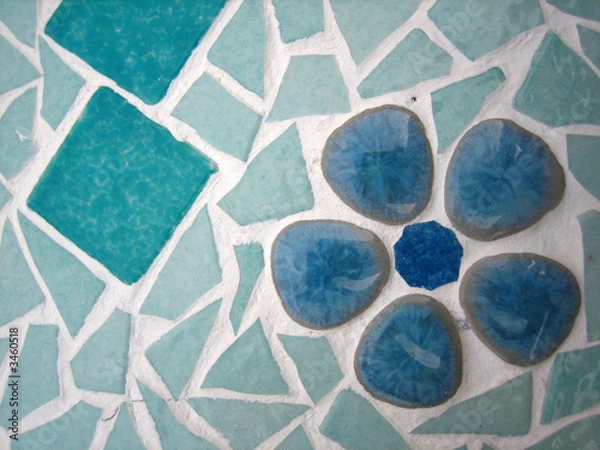 Obraz fleur mosaique