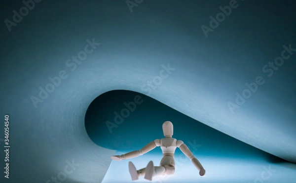 Fototapeta 可愛い木製のデッサン人形