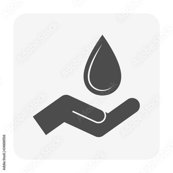 Obraz clean water icon