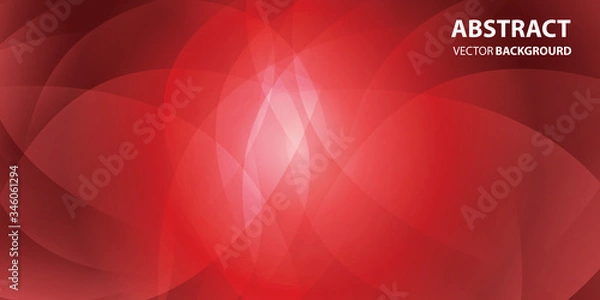 Fototapeta Abstract red background, circular overlay