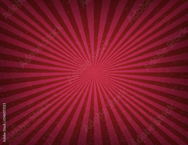 Obraz Circus or carnival template of swirl stripes stock banner. Old texture retro cinema sign. Background vector poster image. Decorative background for posters, flyers, social media.