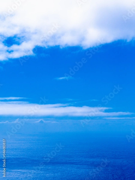 Fototapeta 空撮 青空と太平洋