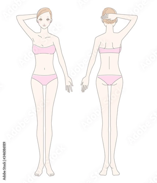 Obraz 女性 脱毛 全身