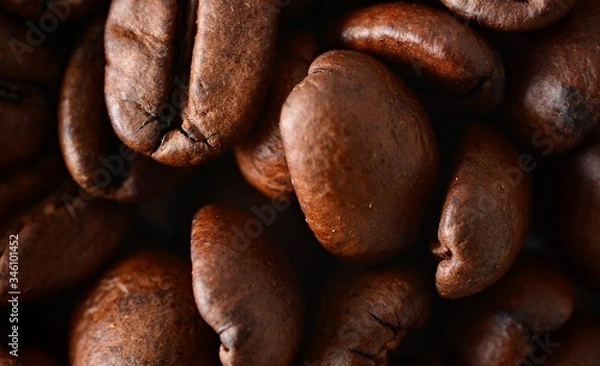 Fototapeta Coffee beans full frame background.