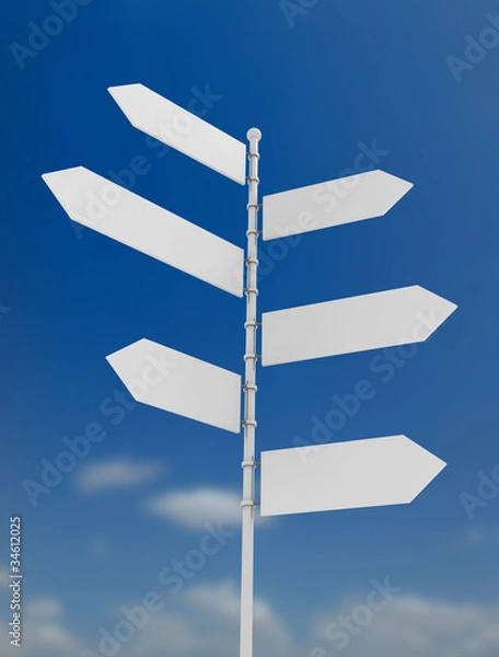 Obraz Signpost. 3d illustration
