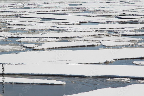 Obraz Ice floes on water