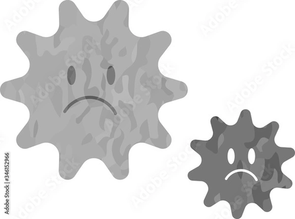 Obraz カビ・ウイルスのイラスト