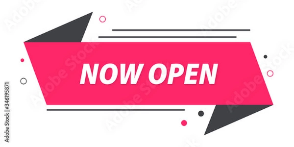 Obraz Now open banner