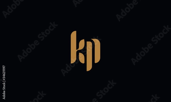 Obraz KP Letter Logo Design Template Vector illustration