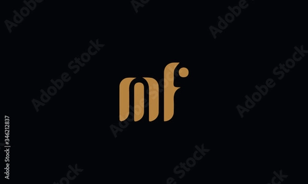 Obraz MF Letter Logo Design Template Vector illustration