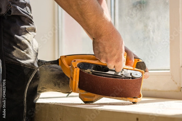 Obraz Construction and repair. Wood processing