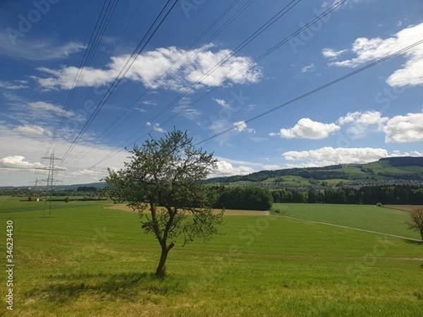 Obraz high voltage power lines