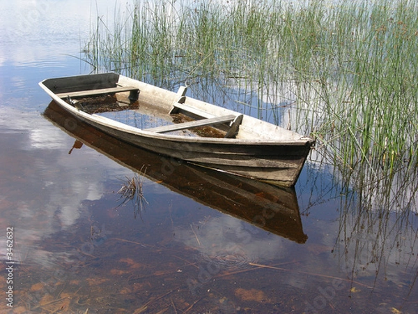 Obraz altes ruderboot