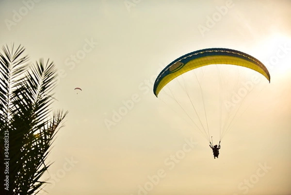 Obraz Paragloding in Turkey coast. Fethie.