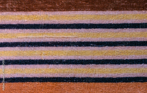 Obraz Horizontal stripe.Close-up, knitted wool texture. background. cloth