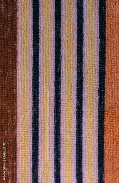 Obraz vertical stripe.Close-up, knitted wool texture. background. cloth