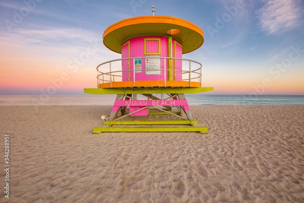 Obraz Lifeguard booth in Miami Beach