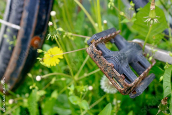 Fototapeta old rusty bicycle
