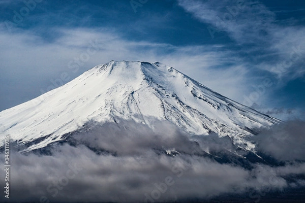 Obraz 富士山と雄大な空（山中湖から撮影）